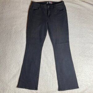 Cabi Denim Jeans Black Wash Curvy Slim Boot Size 10